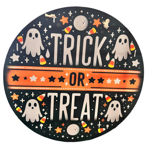 Trick or Treat Halloween Door Hanger Sign